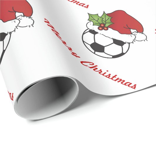 kerstVoetbal Cadeaupapier (Rol Hoek)