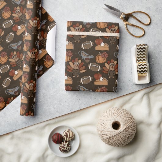 Kerstvoetbal cadeaupapier (Crafts)