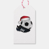 Kerstvoetbal en -schoen cadeaulabel (Voorkant)