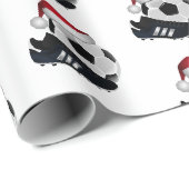 Kerstvoetbal en -schoen cadeaupapier (Rol Hoek)