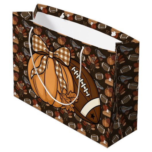Kerstvoetbal Groot Cadeauzakje (Achterkant Gekanteld)