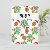 Kerstvoetbal Kaart (Staand voorkant)