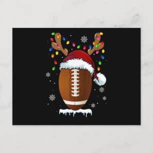 Kerstvoetbal Lichtjes Funny Boys Mannen Sport Feestdagenkaart