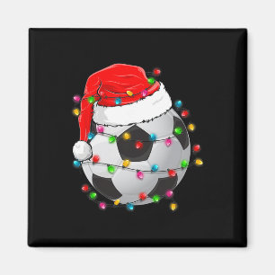 Kerstvoetbal Ll Kerstmannenhoed Grappige Sport Ker Magneet
