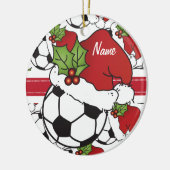 Kerstvoetbal personaliseert Ornament (Links)