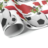 kerstVoetbal | Personaliseren Cadeaupapier (Rol Hoek)