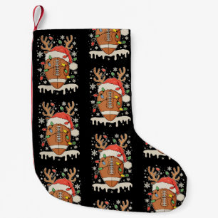 Kerstvoetbal Santa-hoed Rendier Kerstlichten Kleine Kerstsok