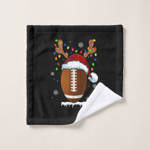 Kerstvoetbal Santa Lichtjes Grappige Jongens Mij Washandje