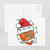 Kerstvoetbal Sportbal Mannen Jongens Kerstmis Feestdagenkaart (Voorkant / Achterkant)