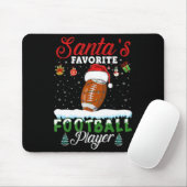 Kerstvoetballer van favoriete Football voor de ker Muismat (Met muis)