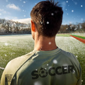 Kerstvoetbalornament Klassiek T-shirt
