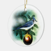 kerstvogel  blauw jay Tree Ornament (Links)