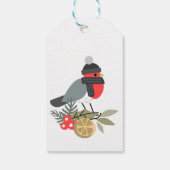 kerstvogel cadeaulabel (Achterkant)