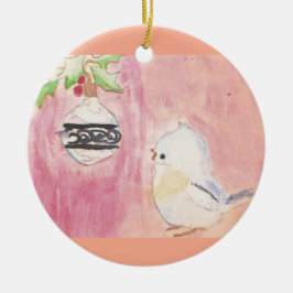 Kerstvogel en ornament