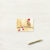 kerstvogel en sneeuwjongen complex post-it® notes (Op bureau)