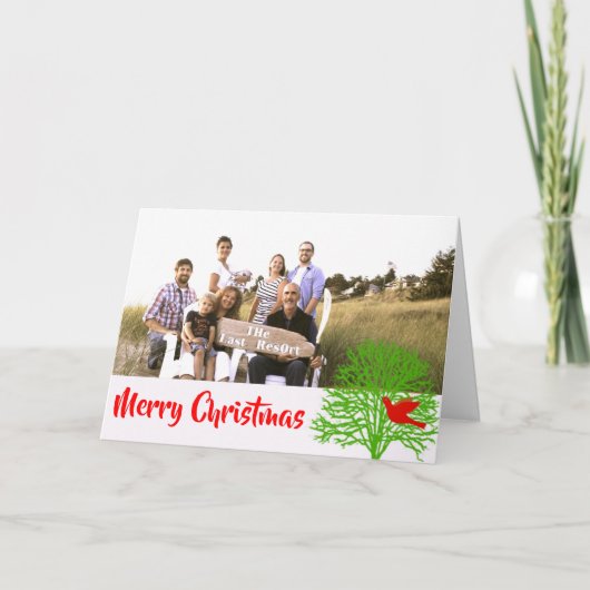 kerstvogel - feestdagen kaart (Voorkant)