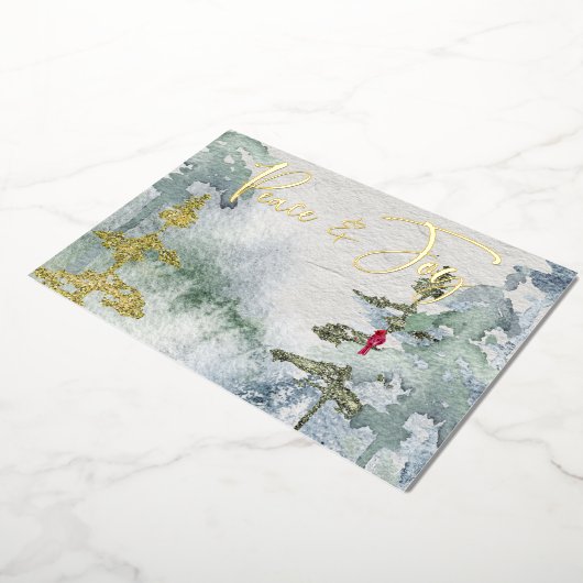 kerstvogel folie uitnodiging (Gedraaid)