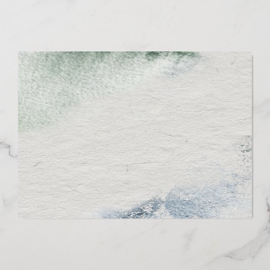 kerstvogel folie uitnodiging (Achterkant)