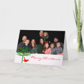 kerstvogel - Gepersonaliseerd Feestdagen Kaart (Voorkant)