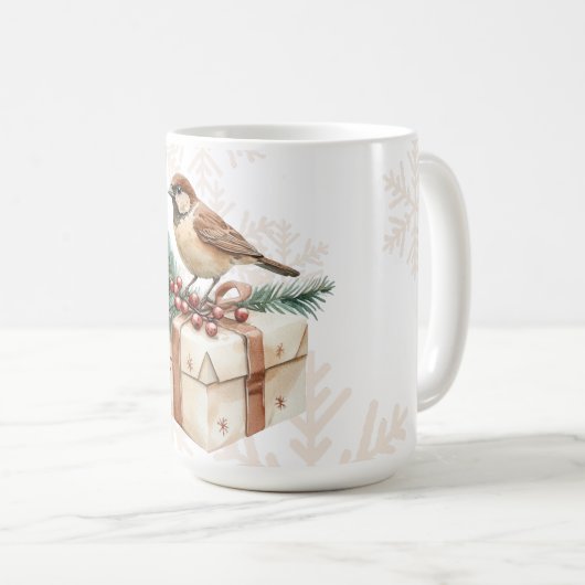 kerstvogel koffiemok (Voorkant rechts)