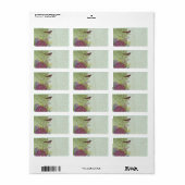 Kerstvogel retouradreslabels - etiket (Full Sheet)
