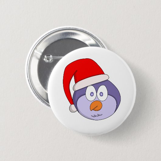 kerstvogel ronde button 5,7 cm (Voorkant /achterkant)