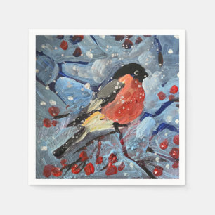 Kerstvogel Servet