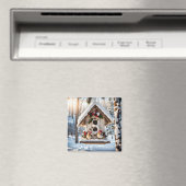Kerstvogelhuisje-magneet Magneet (Insitu (Vaatwasser))