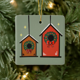 Kerstvogelhuisjes Ornament – Cozy Minimaal