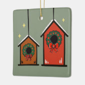 Kerstvogelhuisjes Ornament – Cozy Minimaal (Links)