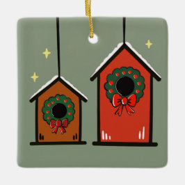 Kerstvogelhuisjes Ornament – Cozy Minimaal
