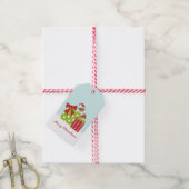 kerstvogels cadeaulabel (Met Touw)