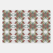 Kerstvogels en Evergreens cadeauverpakking set Inpakpapier Vel (Voorkant 2)
