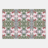 Kerstvogels en Evergreens cadeauverpakking set Inpakpapier Vel (Voorkant)