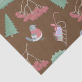 Kerstvogels en -hoeden tissuepapier (Detail)