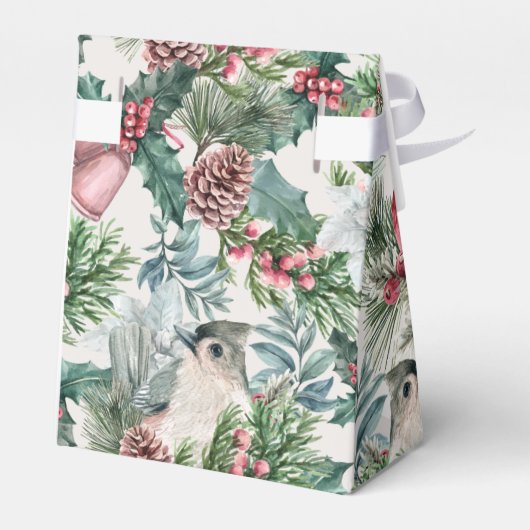 kerstvogels en sinaasappelpatronen bedankdoosjes (Achterkant)