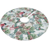 kerstvogels en sinaasappelpatronen kerstboom rok (Gekanteld)