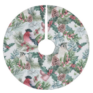 kerstvogels en sinaasappelpatronen kerstboom rok