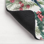 kerstvogels en sinaasappelpatronen muismat (Hoek)