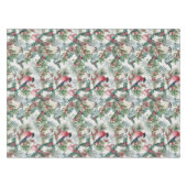 kerstvogels en sinaasappelpatronen tafelkleed (Voorkant (Horizontaal))