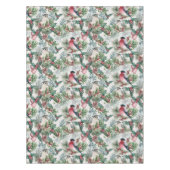 kerstvogels en sinaasappelpatronen tafelkleed (Voorkant)