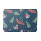 Kerstvogels en Slapjes blauw Badmat (Voorkant)