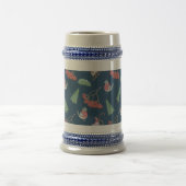 Kerstvogels en Slapjes blauw Bierpul (Center)