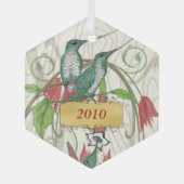  kerstvogels glas ornament (Voorkant)