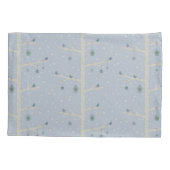 Kerstvogels in de winter op bosboom kussensloop (Achterkant)