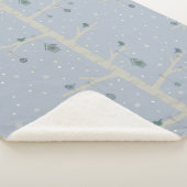 Kerstvogels in de winter op bosboom sherpa deken (3/4)