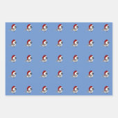 kerstvogels inpakpapier vel (Voorkant 2)