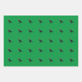 kerstvogels inpakpapier vel (Voorkant)