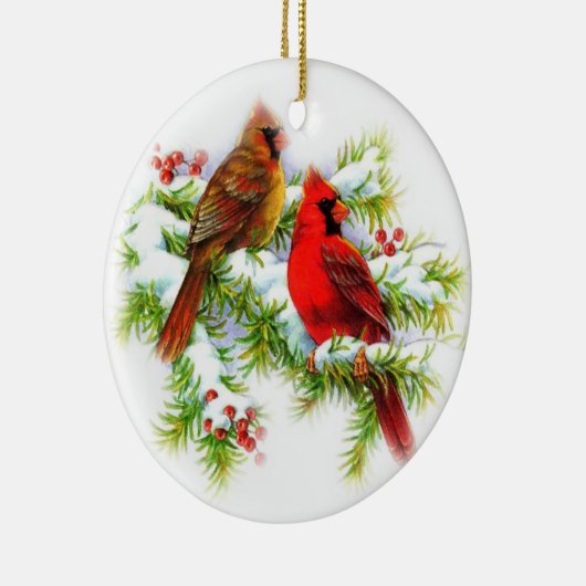 Kerstvogels keramisch sieraad keramisch ornament (Rechts)