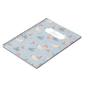  kerstvogels naadloos patroon notitieboek (Linkerzijde)